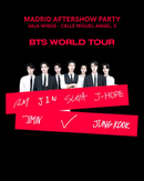 AFTER SHOW PARTY BTS (WORLD TOUR ARIRANG) - MADRID - SABADO 27 JUNIO DE 23:30H A 05:30H